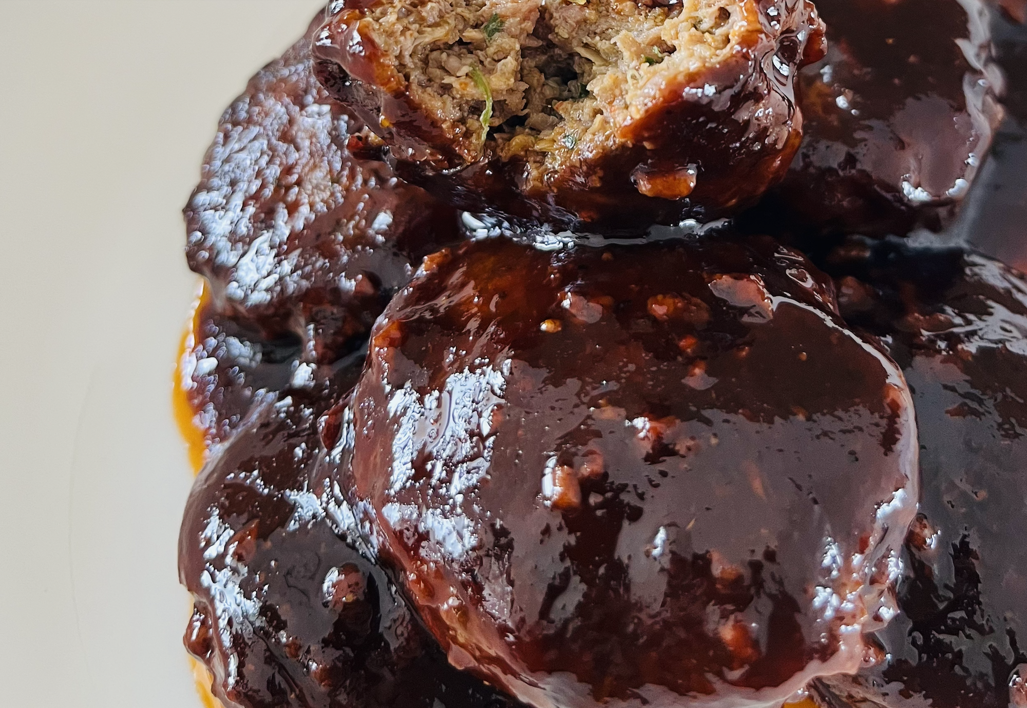 Sticky-Smoke BBQ Meatballs